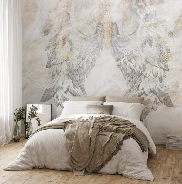 Disegno di un'aquila Carta da parati Disegno di un'aquila