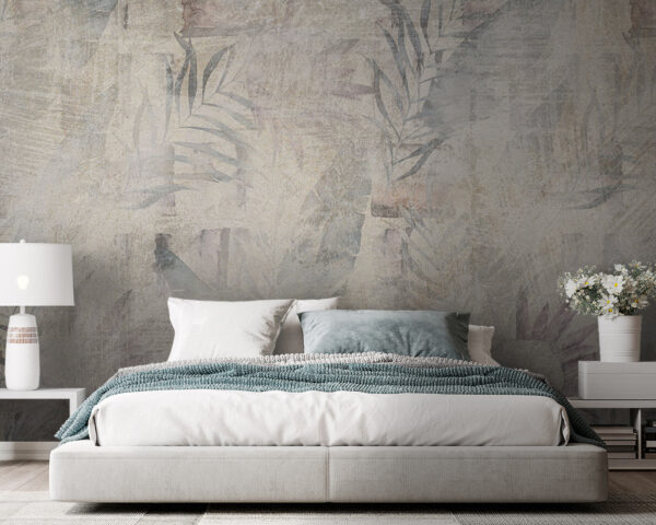 Texture botanica astratta con foglie. Carta da parati Texture botanica astratta con foglie.
