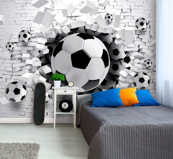 Pallone da calcio bianco e nero Carta da parati Pallone da calcio bianco e nero