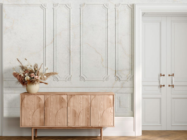 Eleganti dettagli delle pareti in marmo bianco Carta da parati Eleganti dettagli delle pareti in marmo bianco