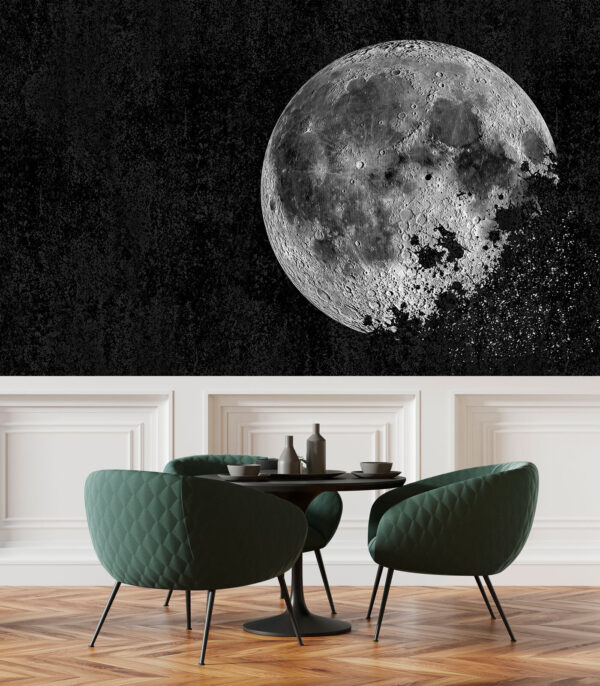 Luna che si dissolve nella notte stellata Carta da parati Luna che si dissolve nella notte stellata