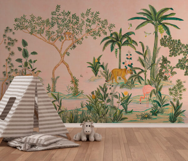 Pittura di un cane Carta da parati Pittura di un cane