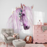 Carta da parati Acquerello di un cavallo