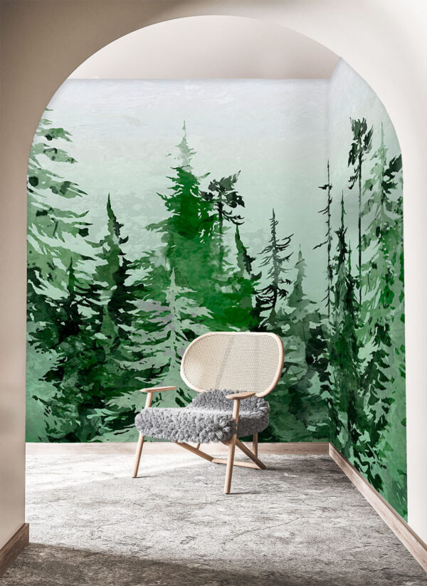 Pittura di un albero Carta da parati Pittura di un albero