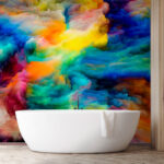 Carta da parati I colori vibranti e vorticosi creano magia.