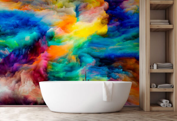 I colori vibranti e vorticosi creano magia Carta da parati I colori vibranti e vorticosi creano magia