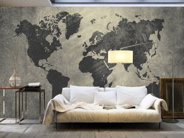 Mappa del Nord America Carta da parati Mappa del Nord America