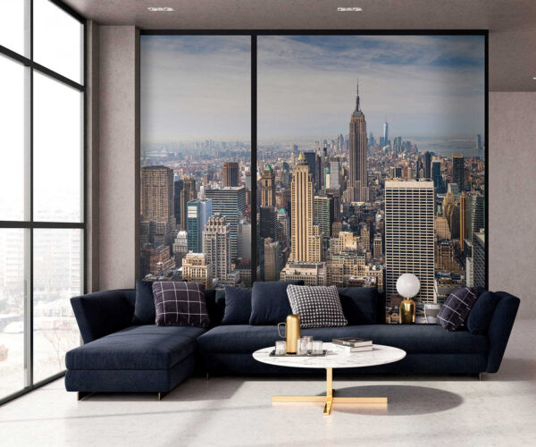 Panorama dello skyline di New York City Carta da parati Panorama dello skyline di New York City