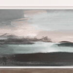 Carta da parati Pittura di uno specchio d'acqua