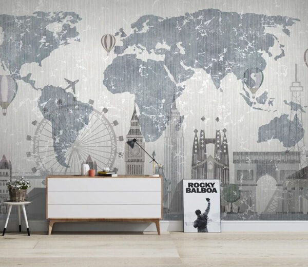 Luoghi di interesse famosi in tutto il mondo Carta da parati Luoghi di interesse famosi in tutto il mondo