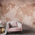 Carta da parati Mappa del mondo