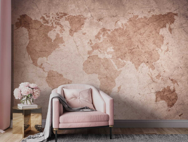 Mappa del mondo Carta da parati Mappa del mondo