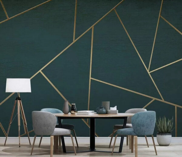 Linee geometriche su sfondo scuro Carta da parati Linee geometriche su sfondo scuro