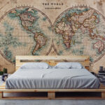 Carta da parati Mappa della terra