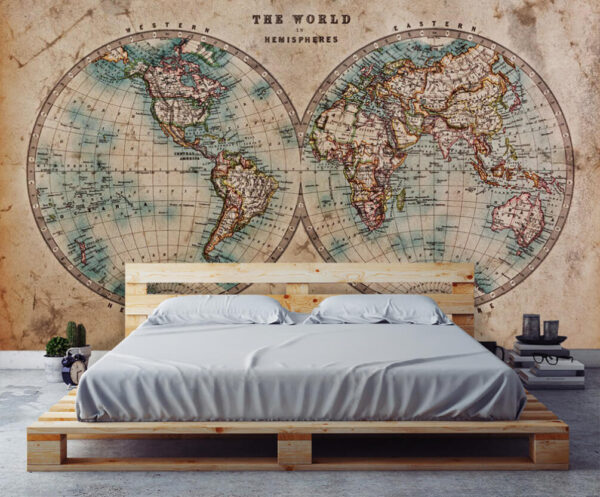 Mappa della terra Carta da parati Mappa della terra