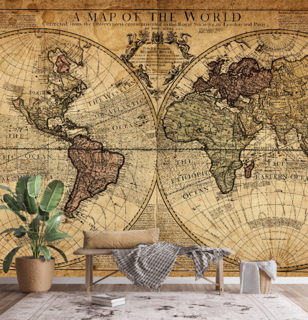 Mappa del Sudamerica Carta da parati Mappa del Sudamerica
