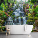 Carta da parati Cascata in giardino