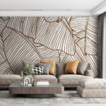 Carta da parati Eleganza naturale in modelli dettagliati