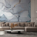 Carta da parati Onde eteree di colori tenui