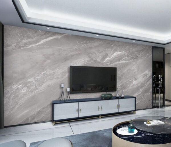 Struttura marmorea con venature grigie Carta da parati Struttura marmorea con venature grigie