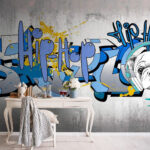 Carta da parati Graffiti su un muro