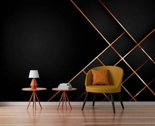 Linee eleganti su uno sfondo scuro Carta da parati Linee eleganti su uno sfondo scuro