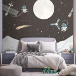 Carta da parati Luna piena nel cielo