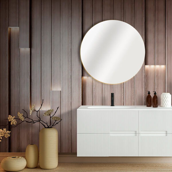 Parete in legno con linee luminose Carta da parati Parete in legno con linee luminose