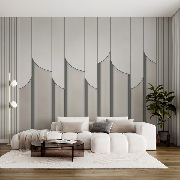 Oggetto rettangolare bianco con ombra Carta da parati Oggetto rettangolare bianco con ombra