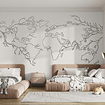 Carta da parati Mappa del mondo