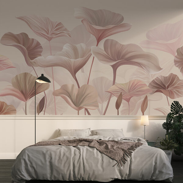 Carta da parati Elegante motivo floreale pastello (COD: w00385v1) Carta da parati Carta da parati Elegante motivo floreale pastello (COD: w00385v1)