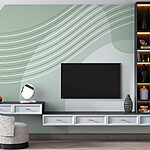 Carta da parati Sfondo verde e bianco