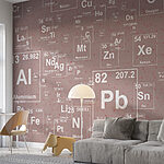 Carta da parati Lettera bianca su sfondo grigio