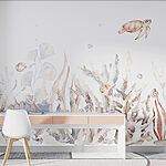 Carta da parati Vita marina che nuota tra i coralli