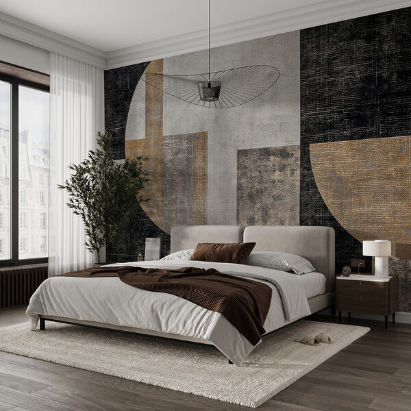 Geometria astratta: Texture e forme Carta da parati Geometria astratta: Texture e forme