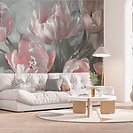 Carta da parati Morbidi pastelli in fiore