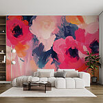 Carta da parati Pittura di fiori