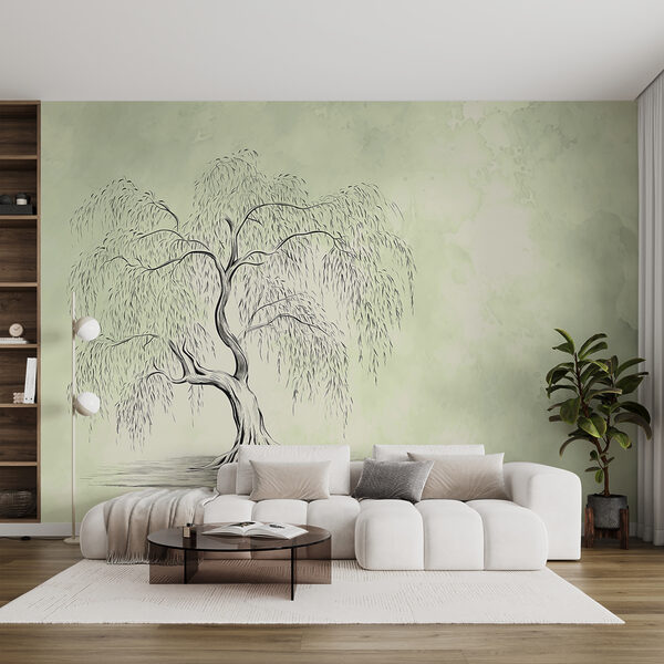 Disegno di un albero Carta da parati Disegno di un albero
