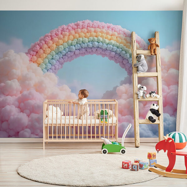 Carta da parati murale Arcobaleno di nuvole