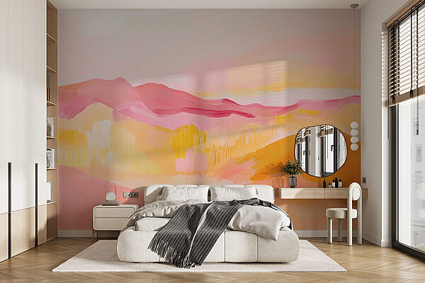Pittura di un deserto Carta da parati Pittura di un deserto