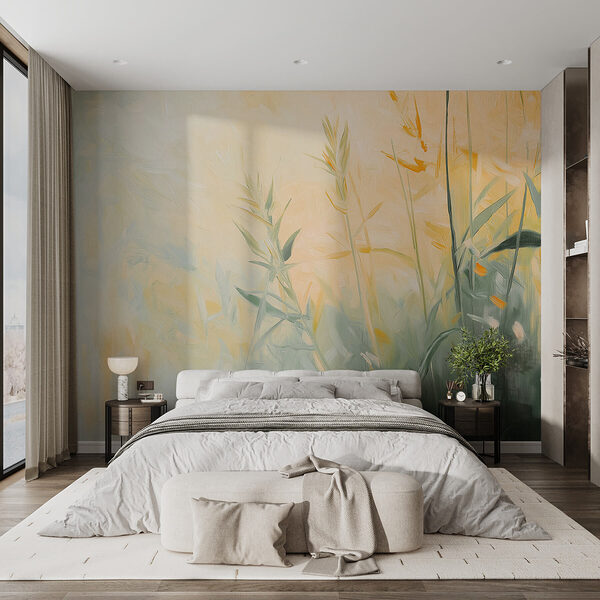 Pittura di piante e fiori Carta da parati Pittura di piante e fiori