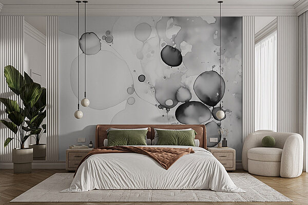 Elementi di design astratti in bianco e nero Carta da parati Elementi di design astratti in bianco e nero