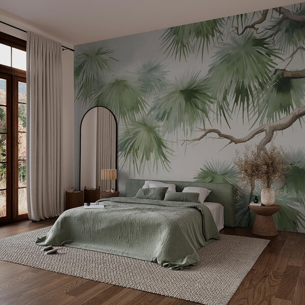 Pittura di un albero Carta da parati Pittura di un albero