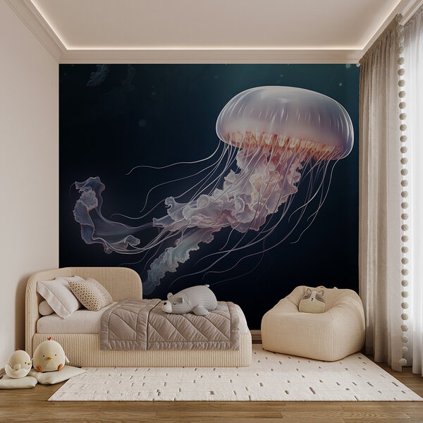 Meduse nell'acqua Carta da parati Meduse nell'acqua