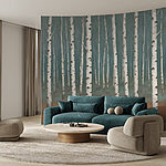 Carta da parati Gruppo di alberi in una foresta