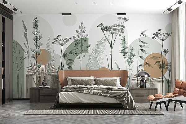 Armonia naturale nel design astratto Carta da parati Armonia naturale nel design astratto