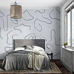 Carta da parati Sfondo bianco con linee