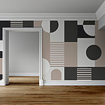 Carta da parati Pattern di forme geometriche