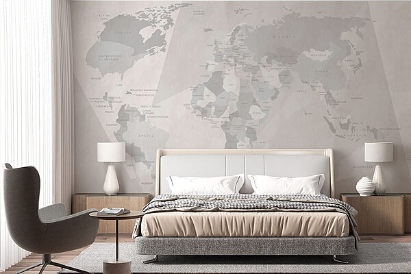 Mappa del mondo Carta da parati Mappa del mondo