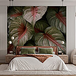 Carta da parati Foglie rigogliose e ricche di motivi